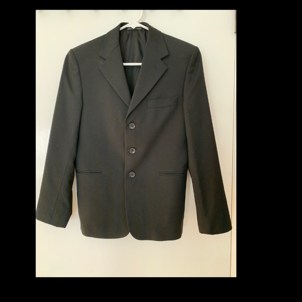 Boys Nicole Miller black suit size 14